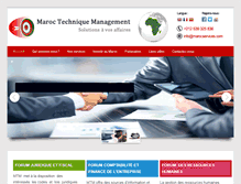 Tablet Screenshot of marocservices.com